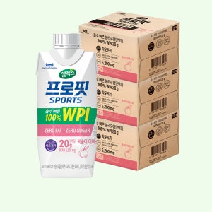 셀렉스 프로핏 Sports WPI 드링크 복숭아 아이스티, 330ml, 36개