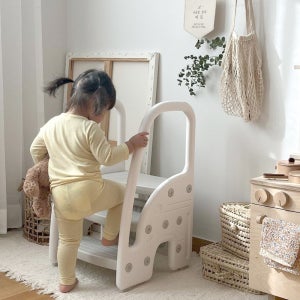 라비베베 3단 아기계단 안전손잡이 와이드 유아 디딤대 안전용품