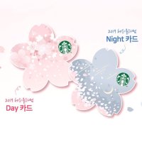 스타벅스 2019 체리블라썸 Day Night 카드 벚꽃