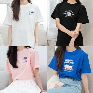 여성 여름 면 17수 반팔티