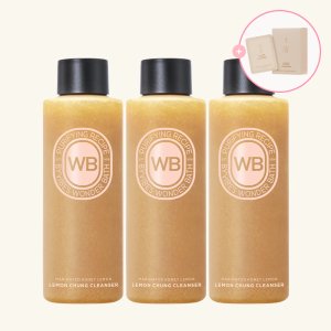 [3개&트래블키트] 조성아 원더바스 팩클렌저 200ml 3개 레몬청/베지톡스 클렌저