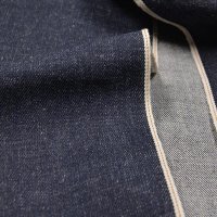 패턴 원단 수입 14.5oz Unsanforized Dark Selvedge 데님 패브릭, 슬러브 코튼 청바지 소재 WF363