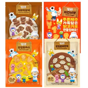 어니스트에프앤비 뽀로로 치킨너겟 외 3종 우리아이 영양 밥반찬 간식