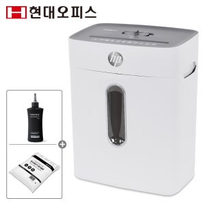 HP 소형 사무실 가정용 문서세단기 W1508CC-K1 + (오일+파지봉투) 파쇄기