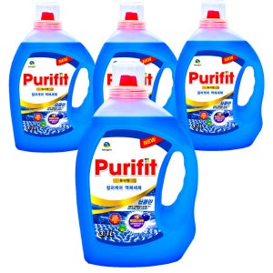 하루그린 퓨리핏 딥클린 컬러케어 액체세제 3.1L 4개 세탁세제 대용량 업소용
