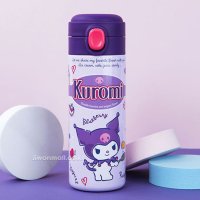 산리오 물통 쿠로미 물병 어린이집 유치원 초등학생 스텐 원터치 캡슐 400ml