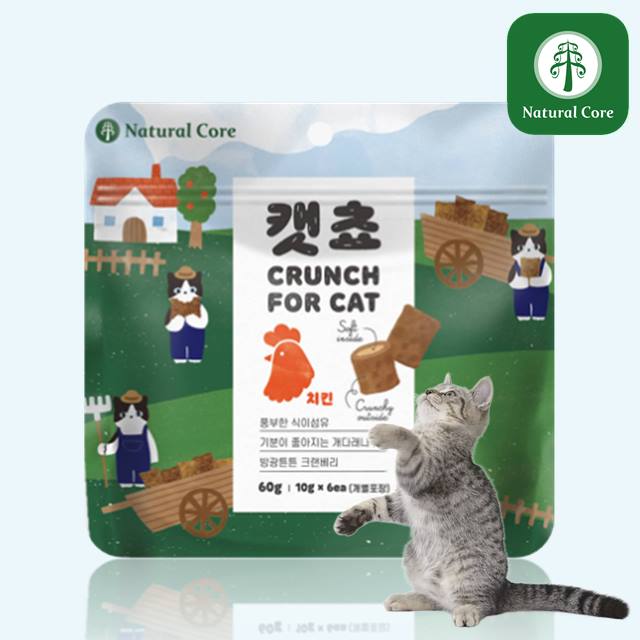 네츄럴코어 캣쵸 치킨, 60g, 1개