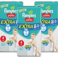팸퍼스 베이비드라이 엑스트라 흡수 팬티형 기저귀 아동공용 4단계(9~14kg)