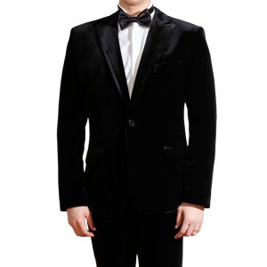 빌로쉬 벨벳 셋업 자켓 (6 color / 블랙)