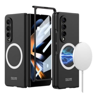 맥세이프 케이스 전면 강화유리 일체형 폴더 슬림 블랙, 갤럭시Z 폴드4