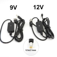 USB DC 5V-DC 9V 12V 스텝 업 케이블 모듈 전원 부스트 라인 컨버터 어댑터 5.5x2.1mm 플매트 카펫 러그