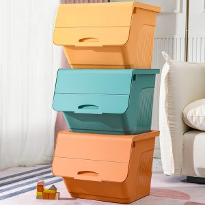 알록달록 적재형 장난감정리함 장난감 수납함 레고 토이 정리 박스 정리대