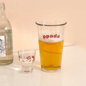 홈술 소맥잔 1인 세트 500ml 내열유리컵+귀여운 디자인 소주잔 1p 선물 포장