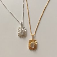 (모앳/목걸이) brill square necklace (silver925) 실버925 스몰펜던트네크리스