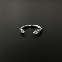 [예달] 실버 트윈 큐빅 오픈링, Simple Cubic Layered Ring