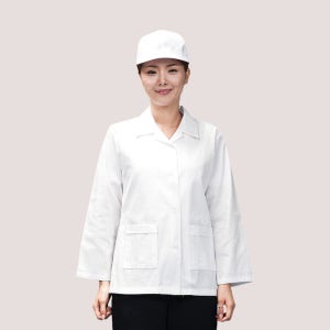 [까운나라] K-60 여름용45수 위생복,HACCP해썹 가운, 식품회사 공장 식당 주방 위생 작업복