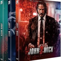 [4K 블루레이] 존윅1, 존윅2 - 리로드, 존윅3 - 파라벨룸 : 풀슬립 (2disc: 4K UHD + BD) (1월27일 예정)