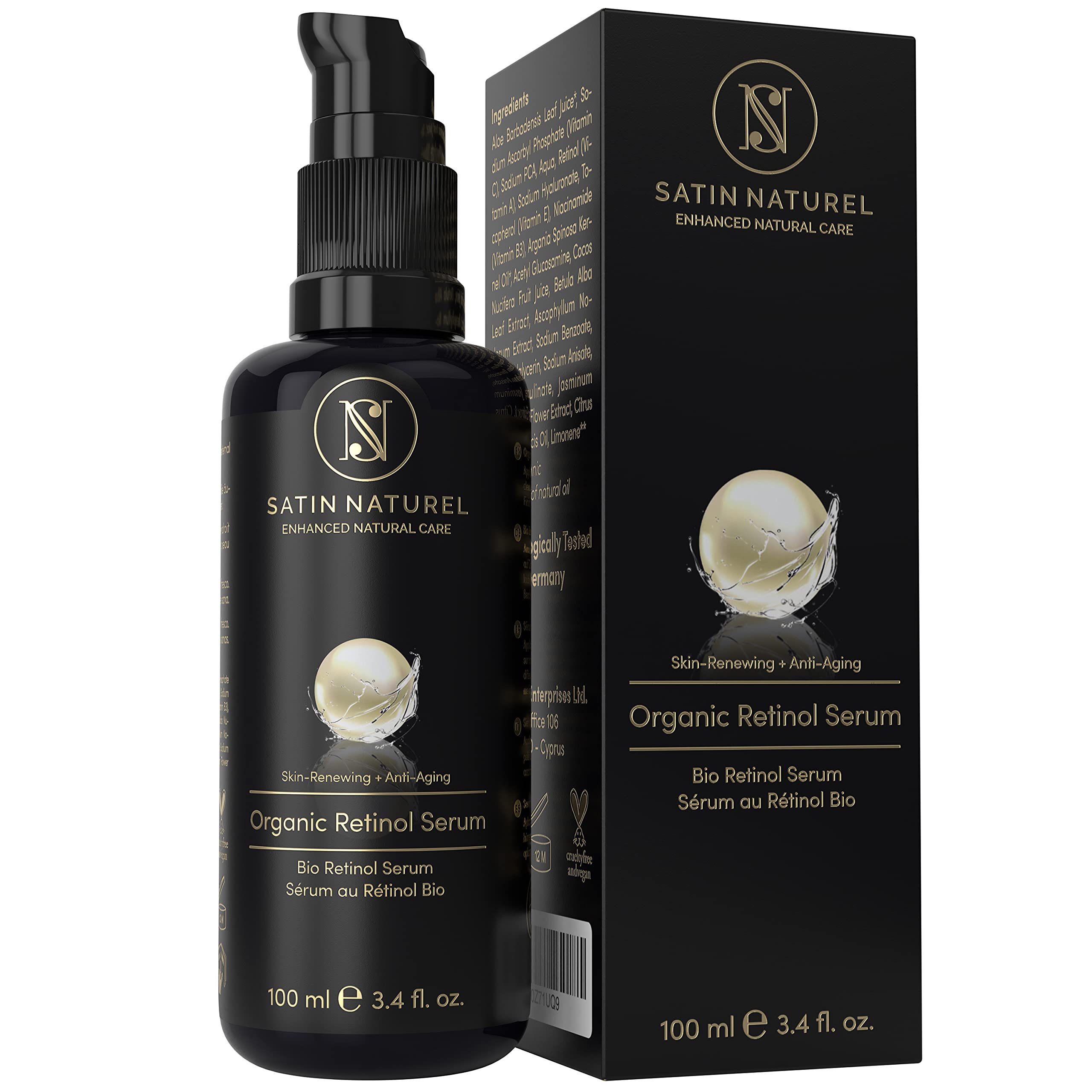 새틴 내추럴 유기농 비건 레티놀 세럼 100ml