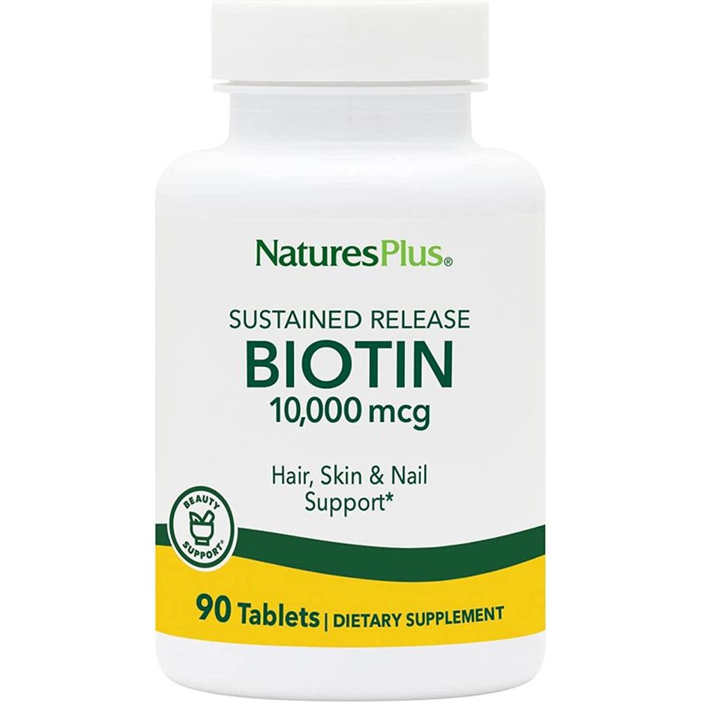 비오틴 <b>네이처스 플러스</b> <b>Natures Plus</b> 10000mcg 450정 90x5