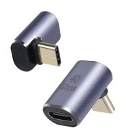 C to C 타입 젠더 ㄱ자 꺽임 젠더 USB4.0