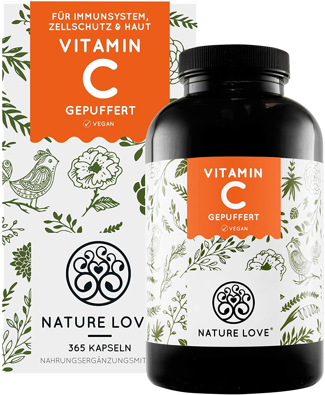 <b>네이처 러브 비타민C</b> 1000mg 비건 365캡슐 Nature Love Vitamin C