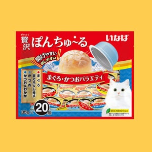 이나바 퐁츄르 참치+가다랑어버라이어티, 35g, 20개