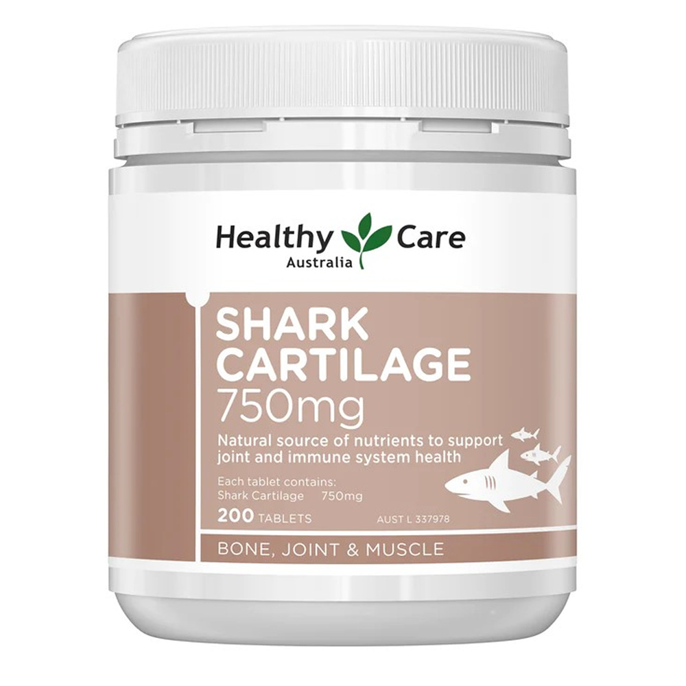 Healthy Care Shark Cartilage 헬시 <b>케어</b> 샤크 카틸리지 상어 연골 750mg 200정