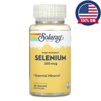 솔라레이 셀레늄 고효능 200mcg Selenium 100식물성캡슐