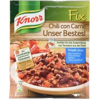 Knorr Fix Chili con Carne Unser Bestes 크노르 픽스 칠리 콘 카르네 유저 베스트 소스 49g 22팩