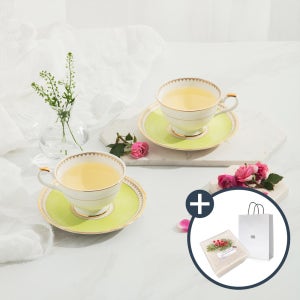 [새해 선물포장EVENT] 한국도자기 로얄 애플그린 커피잔 2인 세트