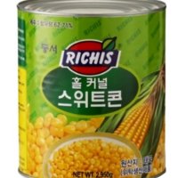 동서 리치스 스위트콘 2.95kg 홀 커널 콘 옥수수 캔 통조림 업소용