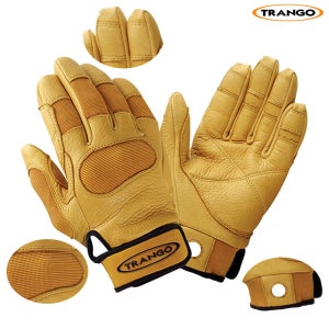TRANGO 다용도 가죽장갑 G1001 (재질-사슴가죽 나일론 스판덱스 PE) 빌레이장갑 작업장갑 철강 금속 건설 캠핑