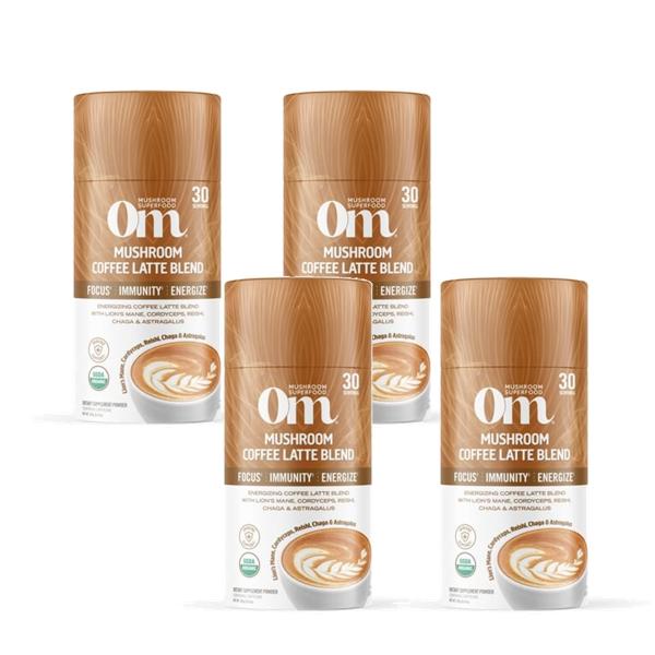 OM 버섯커피 라떼 240g x4팩 Mushroom Coffee Latte Blend