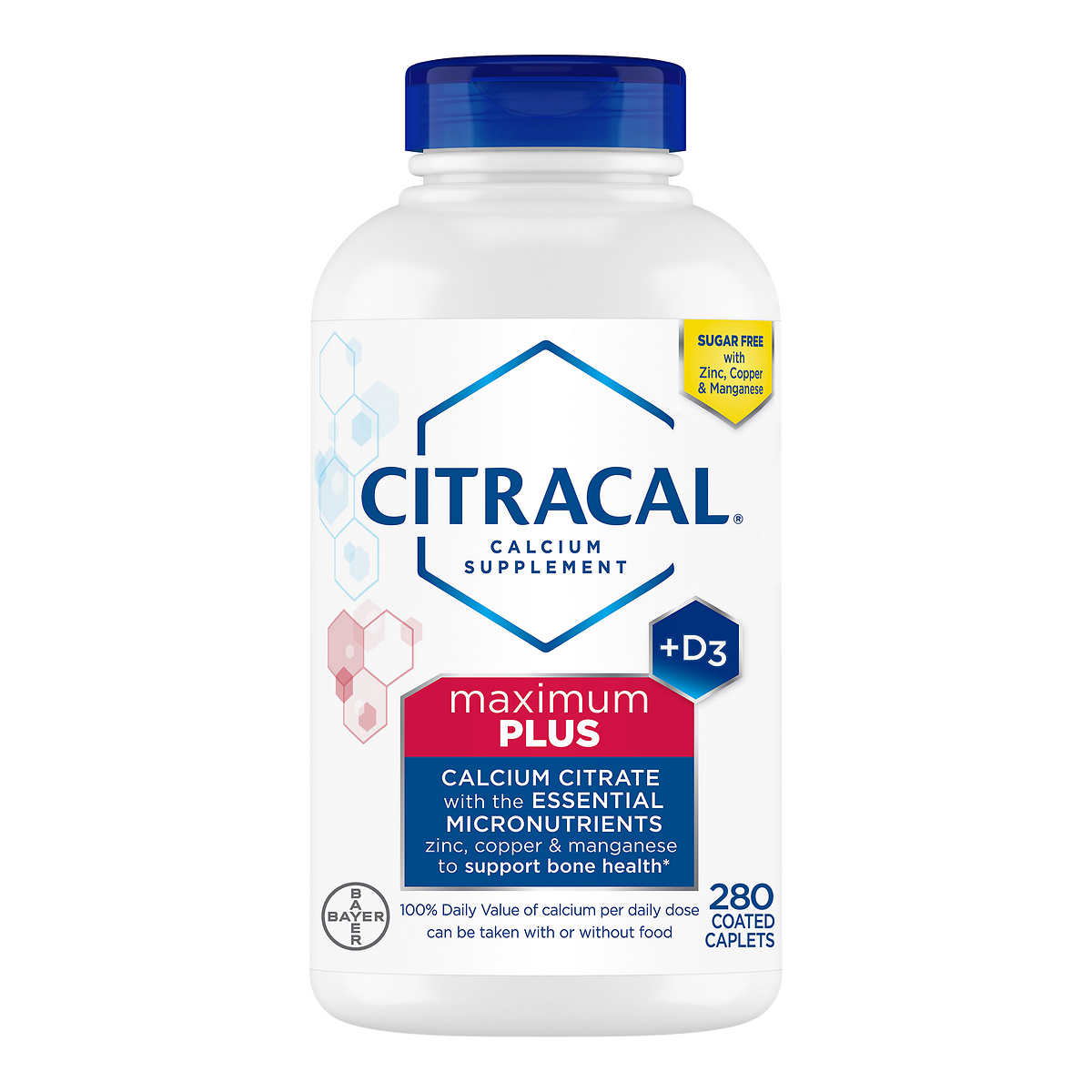 시트라칼 멕시멈 플러스 칼슘 구연산 비타민 D3 280정 (<b>Citracal</b> Maximum Plus Calcium Citrate + D3, 280 Caplets)