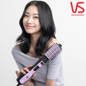비달사순 롤 에어 스타일러 VSAS207K 헤어 드라이기 볼륨 중단발 브러시 고데기