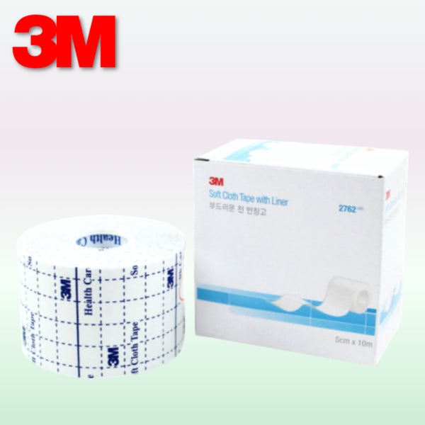 3M 2762 반창고 부드러운 천 부직 의료용 약국 픽싱롤 픽스롤 드레싱 밴드 1롤 욕창