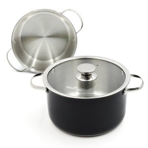 퀸센스 인덕션 IH 겸용 스테인리스 큰 양수 스텐냄비 24cm