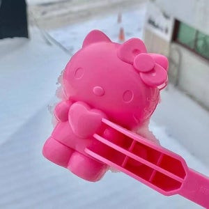 헬로키티 눈집게 산리오 눈오리집게 스노우볼 메이커 눈사람만들기 장난감