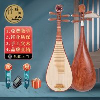비파악기 중국 전통 현악기 고대 무지 표면 패턴 성인 시험급 연주 성인