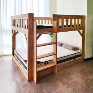 베드나 원목 어린이 분리형 이층 침대 퀸+퀸