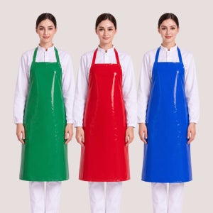 [까운나라] A-1 양면 방수 비닐 앞치마, 14가지 색상, 사이즈 폭 65, 기장 90cm, 구내식당, 주방, 식품공장, 김장 방수앞치마