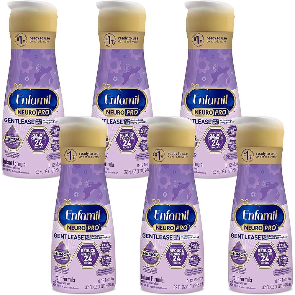 <b>Enfamil</b> <b>엔파밀</b> 뉴로프로 젠틀리스 베이비 포뮬러 946ml 6팩
