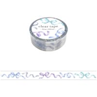 마인드웨이브 클리어 마스킹테이프 15mm blue ribbon