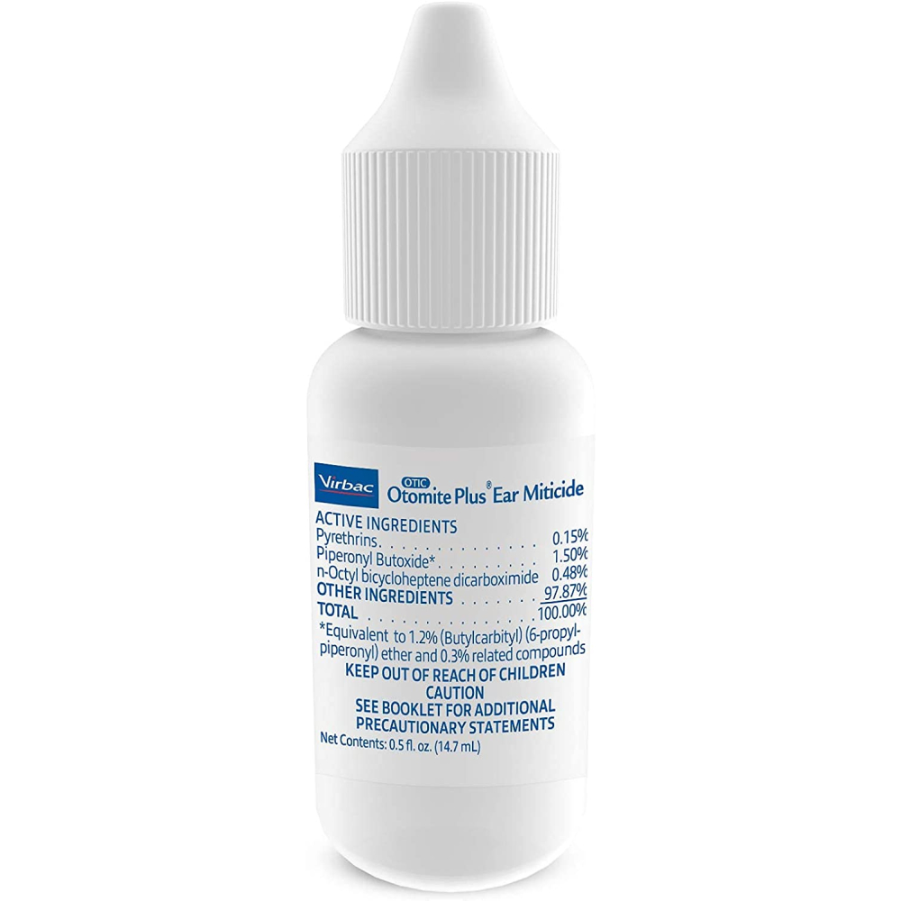 버박 강아지 고양이 Otomite Plus 귀 진드기 귀 세정제 14.7ml