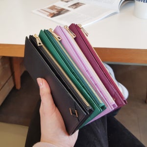 이니셜각인 앱송 소가죽 여자장지갑 동전 지퍼 지폐 지갑 30 40대 엄마 기념일 선물포장