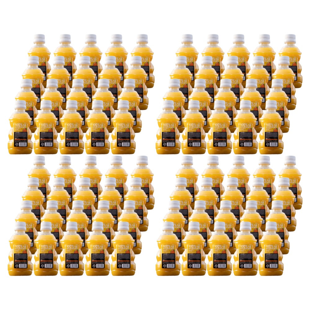 제주랑 100 프로 착즙 한라봉 감귤 주스 320ml (80개) NFC 천연 과일 함량 음료