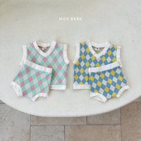 아가일조끼블루머세트 / 유아동 촬영복 나들이룩 외출복 하객룩 베이비 키즈 세련룩