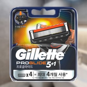 질레트 프로글라이드 메뉴얼 면도날 (날X4입) (1개) (5중날)
