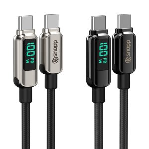 스냅 디스플레이 100W C to C PD 고속 충전 케이블