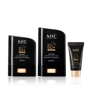 AHC 마스터즈 에어리치 선스틱 14g+22g+선크림 10ml